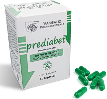 Prediabet - 100% Pure Annona Muricata Leaf (Soursop) Capsules – Herbal Supplement for Immune Function, Metabolic Wellness & Vitality – Antioxidant Benefits – 60 Capsules