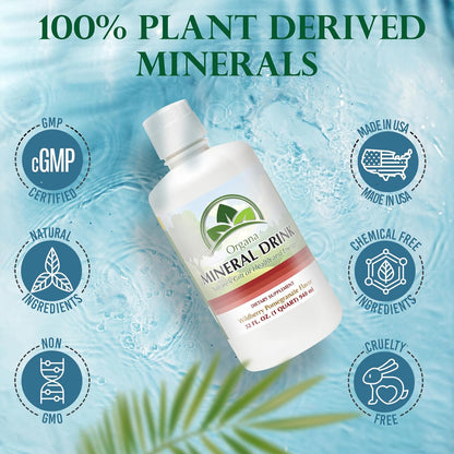 NutriNoche Organa Trace Minerals Liquid Colloidal Minerals Supplement, Plant Derived, 946 ml