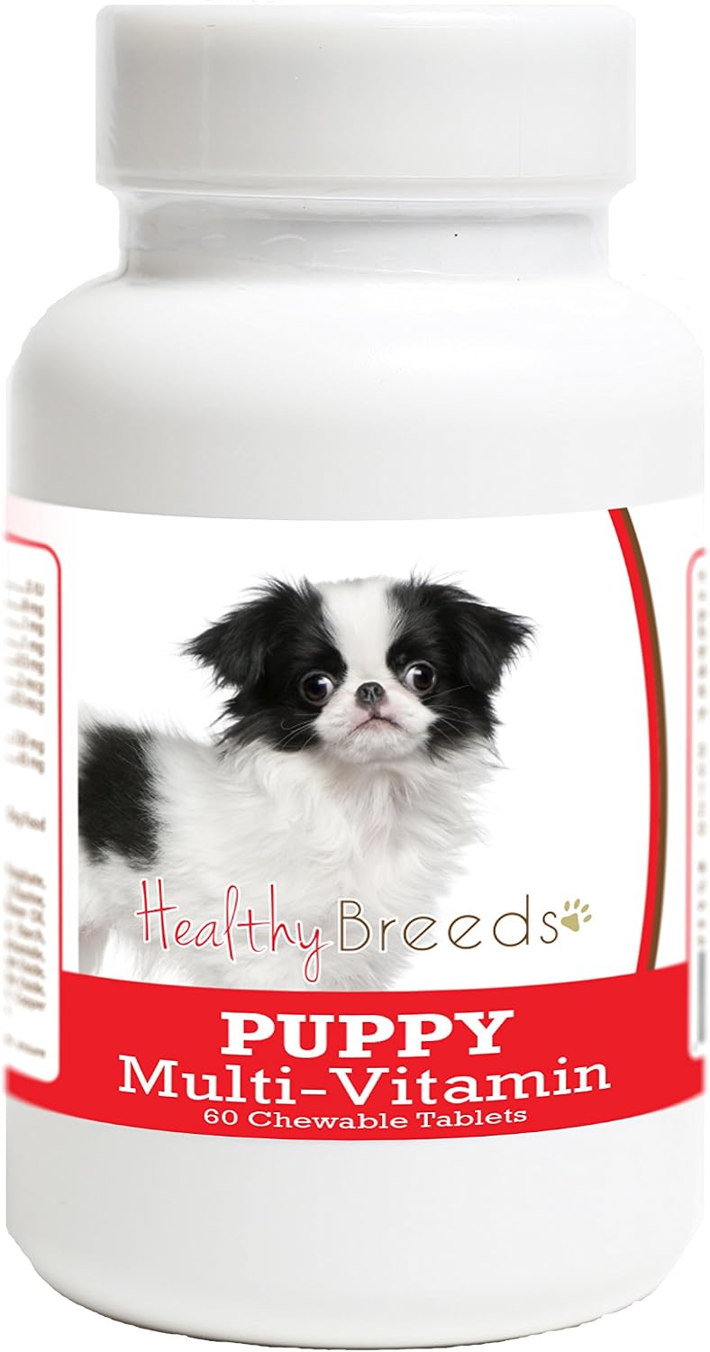 Healthy Breeds Japanese Chin Puppy Dog Multivitamin Tablets 60 Count - görsel 1