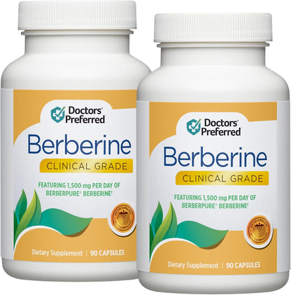 DOCTORS' PREFERRED Clinical Grade Berberine Supplement, 90 Capsules