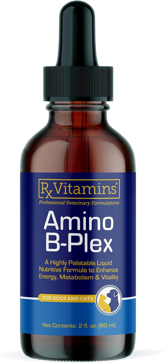 Rx Vitamins Amino B Plex Cat and Dog Supplement - Vitamin B Complex Liquid Plus Amino Acids - Appetite Stimulant and Weight Support - 120 ml - görsel 10