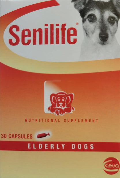 Senilife Cognitive Support Capsules for Senior Dogs, Brain Health & Cognitive Function Supplement, Supports Memory & Mental Alertness, 30 Capsules
