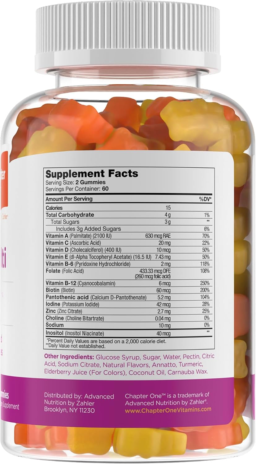 Zahler Chapter One Children's Multivitamin Gummies - 120 Count - görsel 2