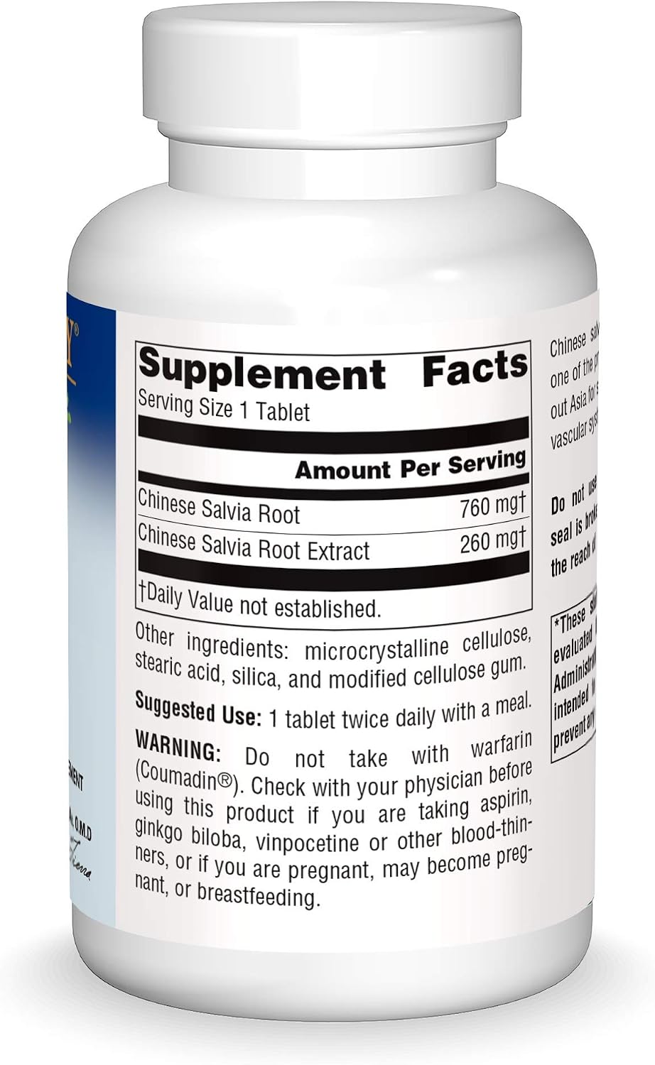 Planetary Herbals Salvia – 1,020 mg Full Spectrum – 120 Tablets - görsel 3