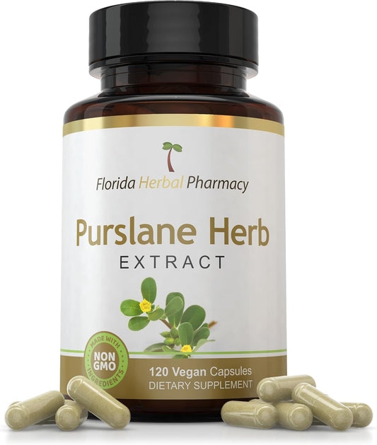 Purslane Herb Extract Supplement Capsules 10:1 (120 Capsules)