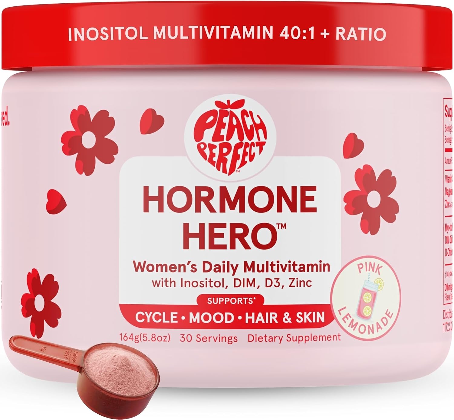 Peach Perfect Inositol Multivitamin – Myo-Inositol & D-Chiro 40:1 Blend with Omega-3, Vitamin D3, Magnesium, Zinc - görsel 9