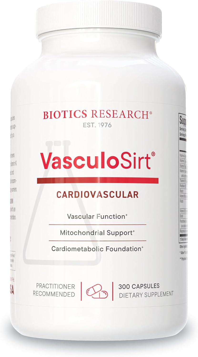 Biotics Research VasculoSirt – Cardiovascular Support with CoQ10, Resveratrol, ALA, Ginkgo – 150 Capsules - görsel 8