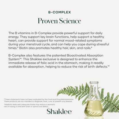 Shaklee B-Complex – Patented Bioactivated Absorption System – 240 Tablets – Image 7