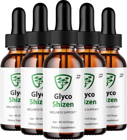 Glyco Shizen Healthy Formula – All Natural Liquid Supplement, Extra Strength (5 Pack)