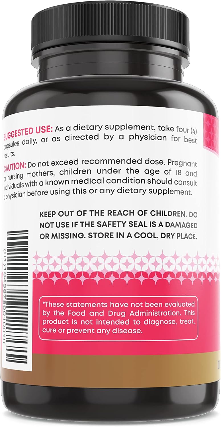 Ancient Bliss Myo & D-Chiro Inositol Supplement - 40:1 Ratio, 2050 mg, 120 Vegan Capsules - görsel 6