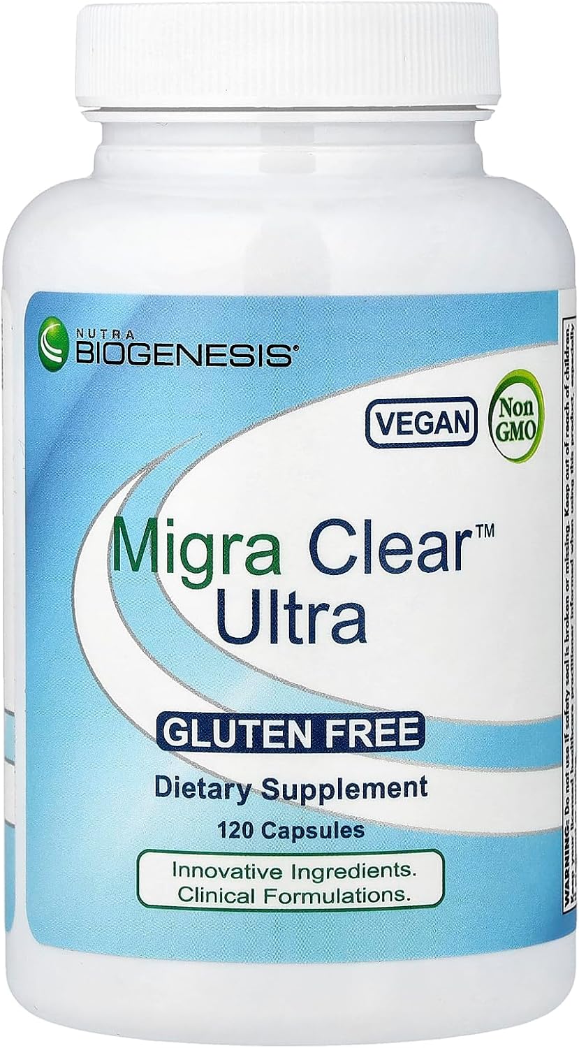 Biogenesis Ultra Migra-Clear Veg Capsules, 120 Count - görsel 1