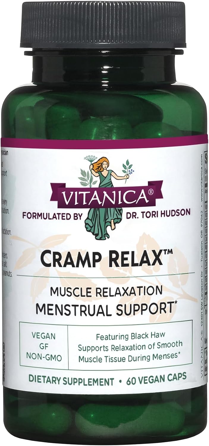 Vitanica Cramp Relax, Menstrual Support, Vegan, 60 Capsules - görsel 1