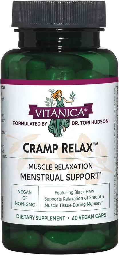 Vitanica Cramp Relax, Period Support, Vegan, 15 Capsules