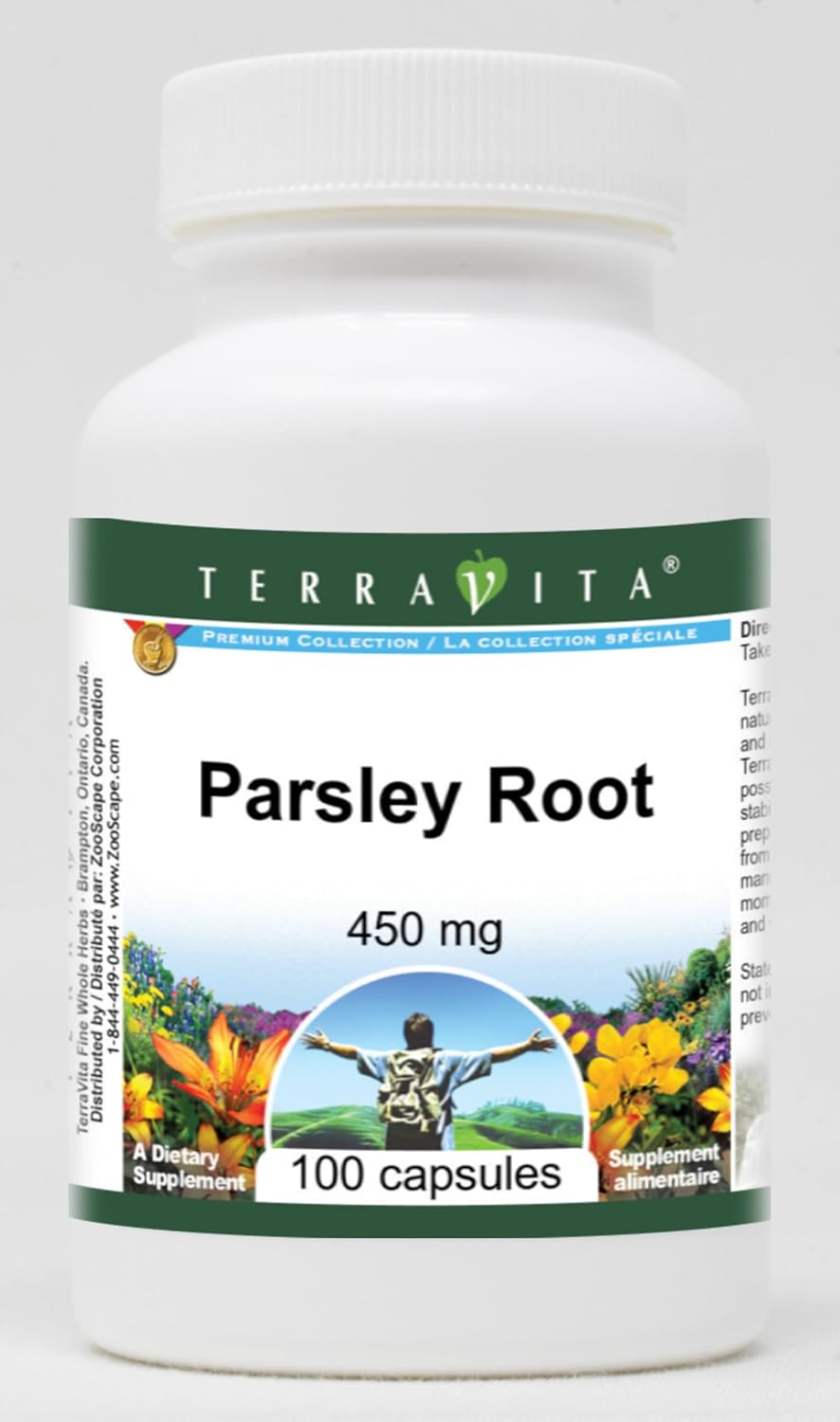 Parsley Root 450 mg - 100 Capsules (3-Pack) by Terravita - görsel 1
