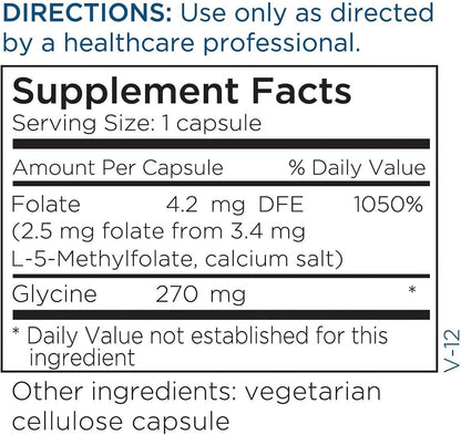 Metabolic Maintenance L-Methylfolate 2.5 mg – 90 Capsules