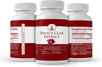 PURE ORIGINAL INGREDIENTS Devil's Claw Extract, 100 Capsules