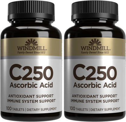 Vitamin C 250 mg Tablets – 100 Tablets by Windmill