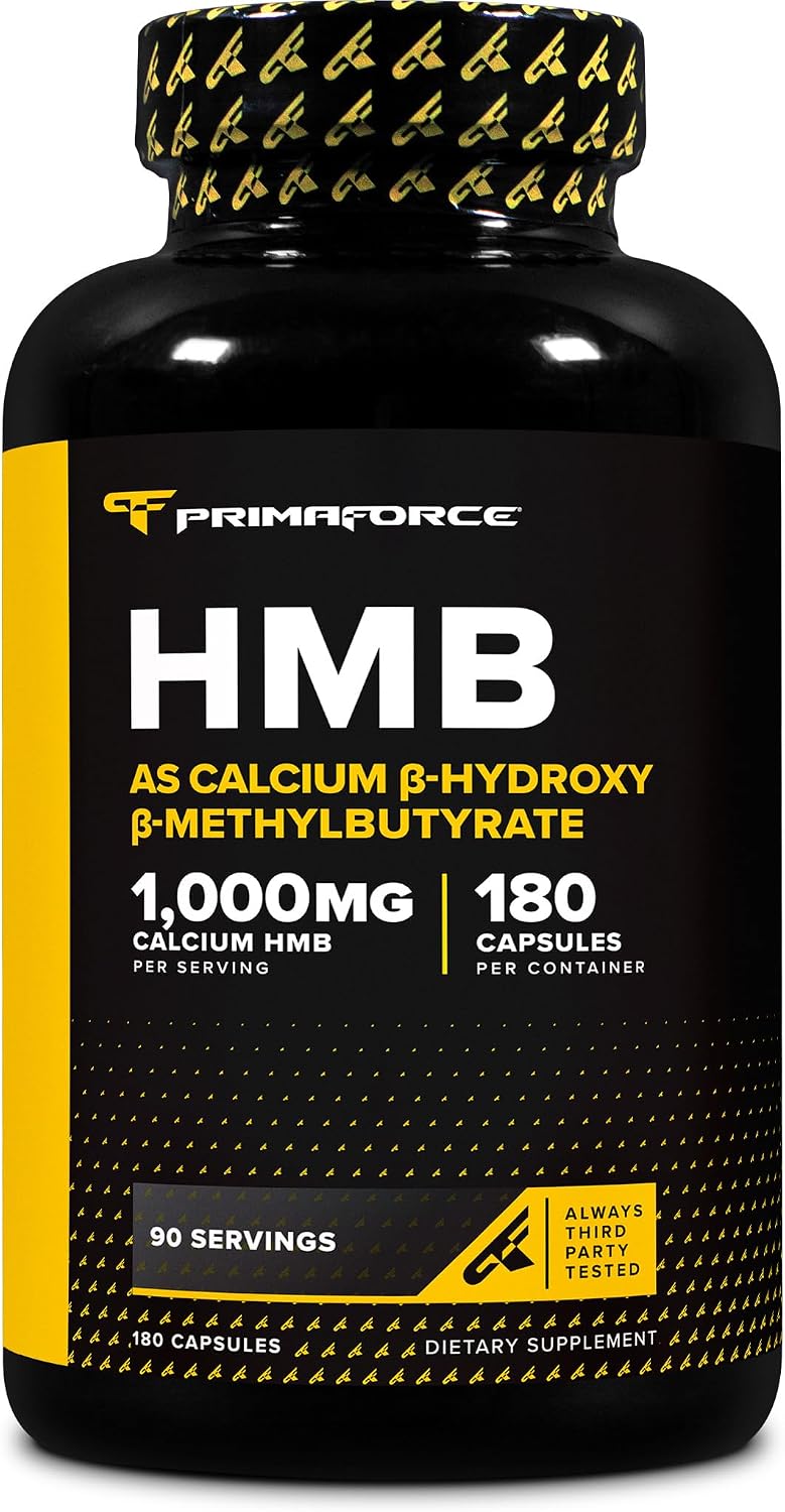Primaforce HMB (Beta-Hydroxy Beta-Methylbutyrate) 1000mg, 180 Capsules - görsel 1
