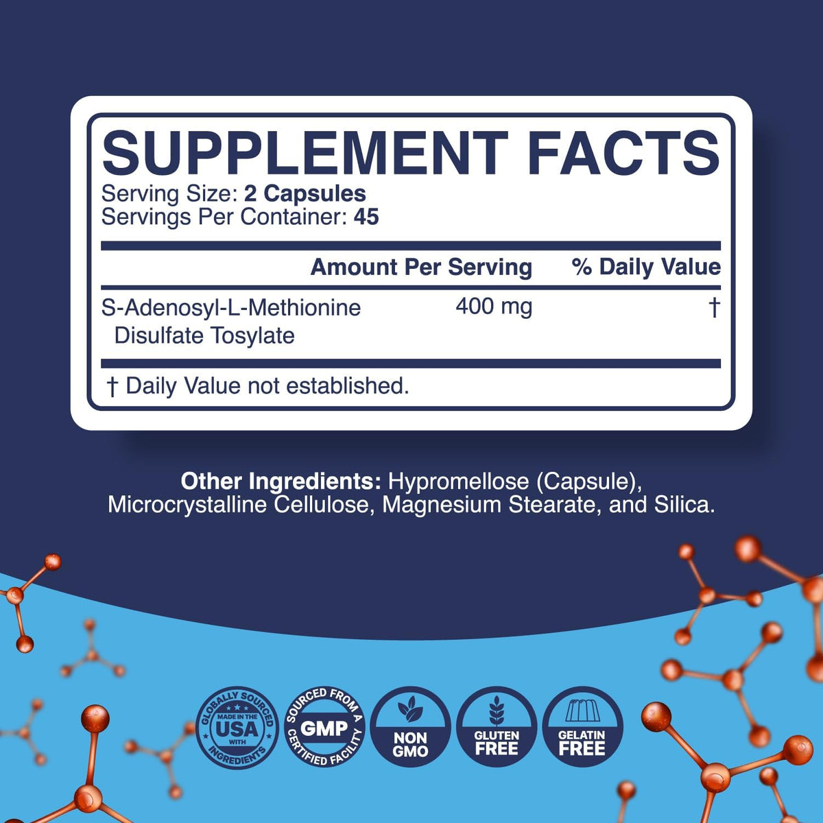 Pure SAM E Supplement 400mg – with Vitamin B12 - görsel 8
