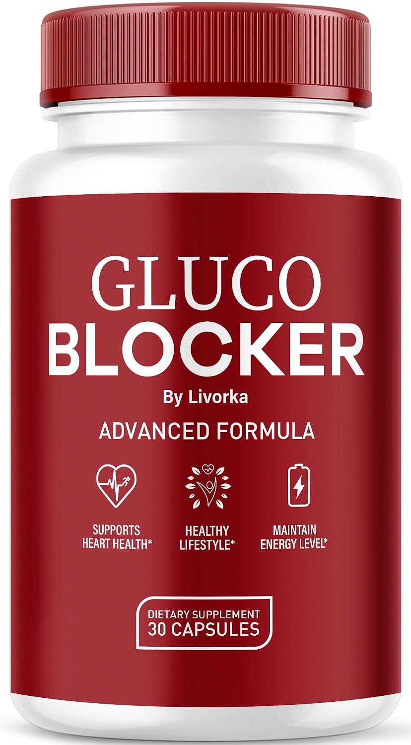 GlucoBlocker Capsules - GlucoBlocker Food Supplement - GlucoBlocker All Natural Vitamins - GlucoBlocker Premium Formula - 60 Capsules - görsel 1