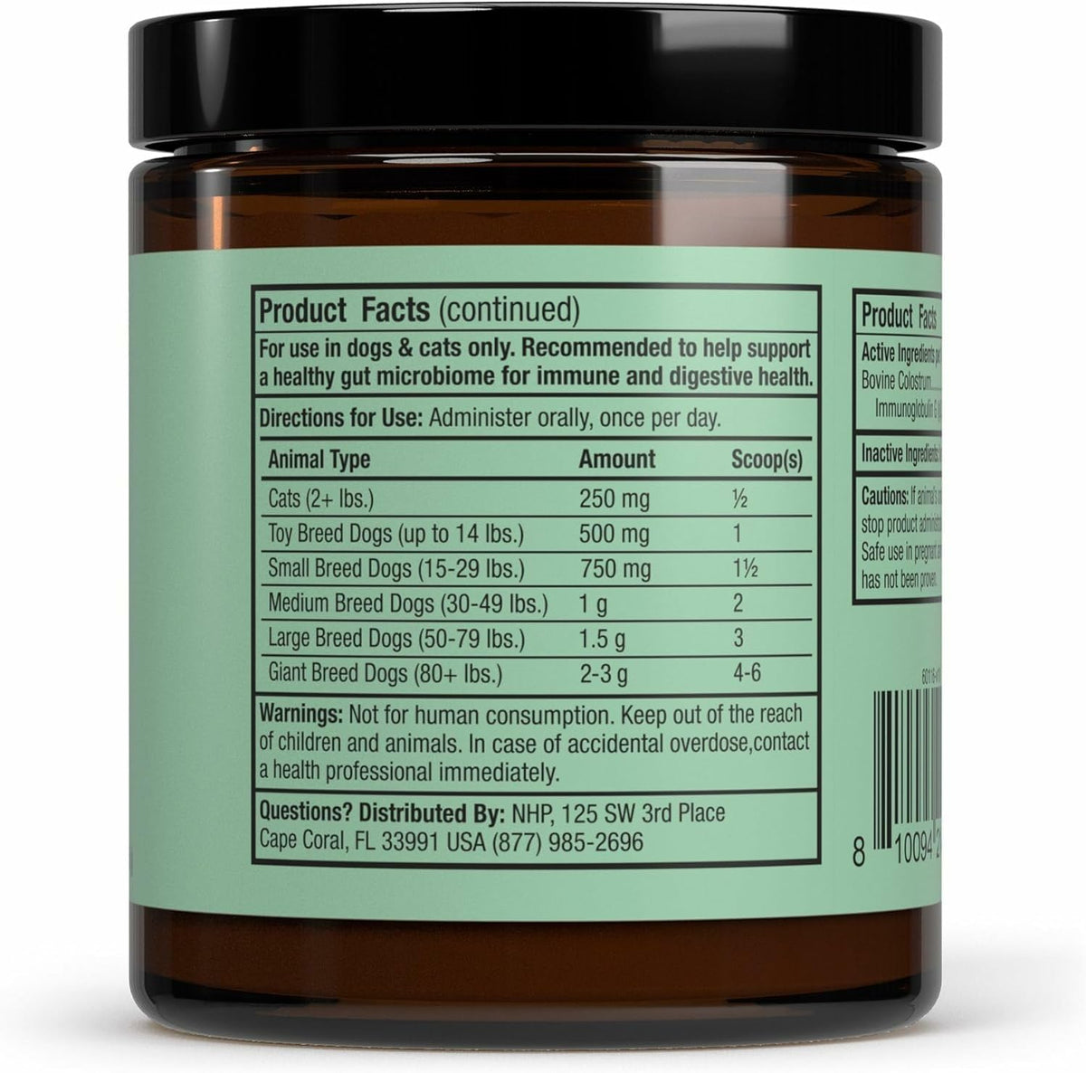 Dr. Mercola Bark & Whiskers New Zealand Colostrum, 90 Scoops - görsel 1