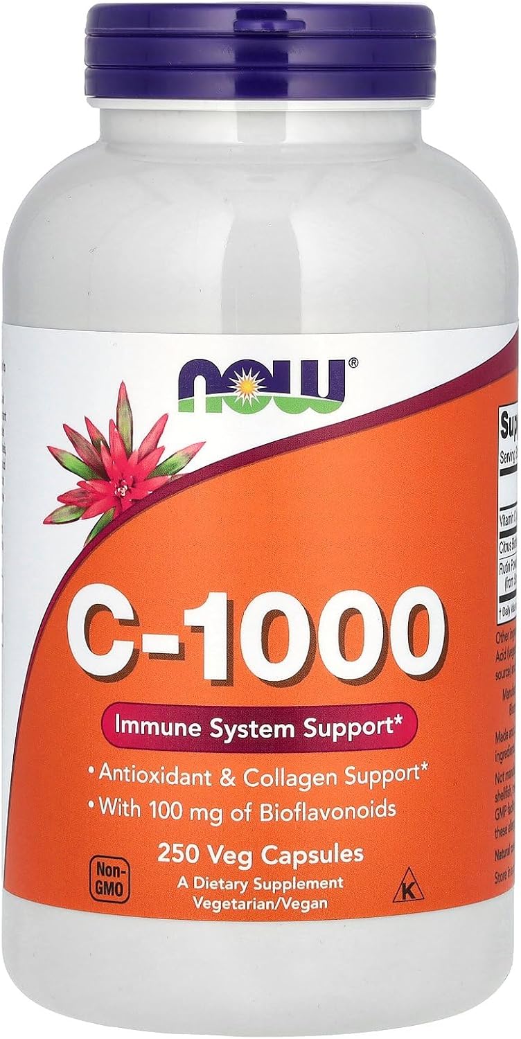 NOW Foods Vitamin C-1000 Veg Capsules, 100 Veg Capsules - görsel 2