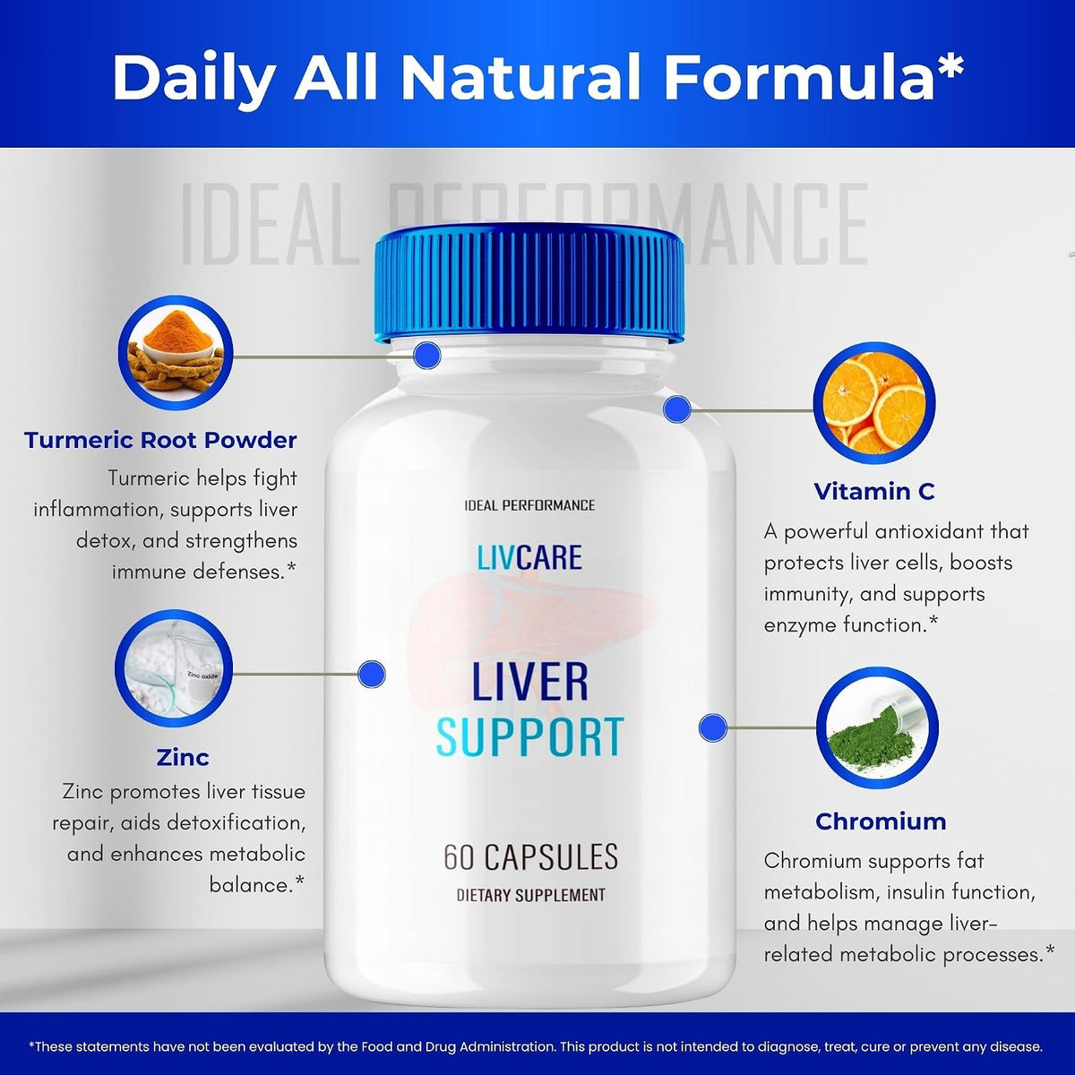 LivCare Capsules - Official LivCare Advanced Supplement Capsules - Maximum Strength, All Natural - 60 Capsules - görsel 7