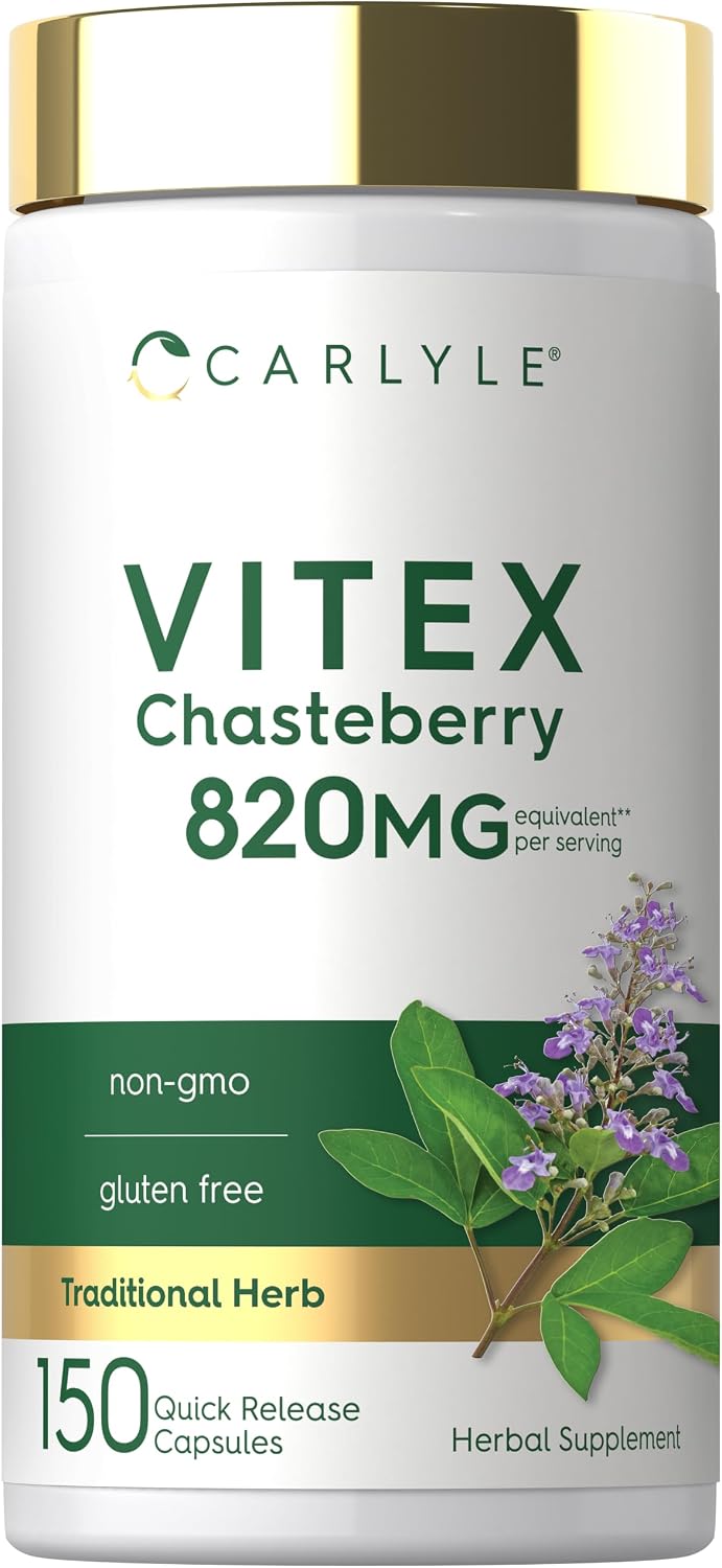 Carlyle Vitex Chasteberry Supplement, 150 Capsules - görsel 1