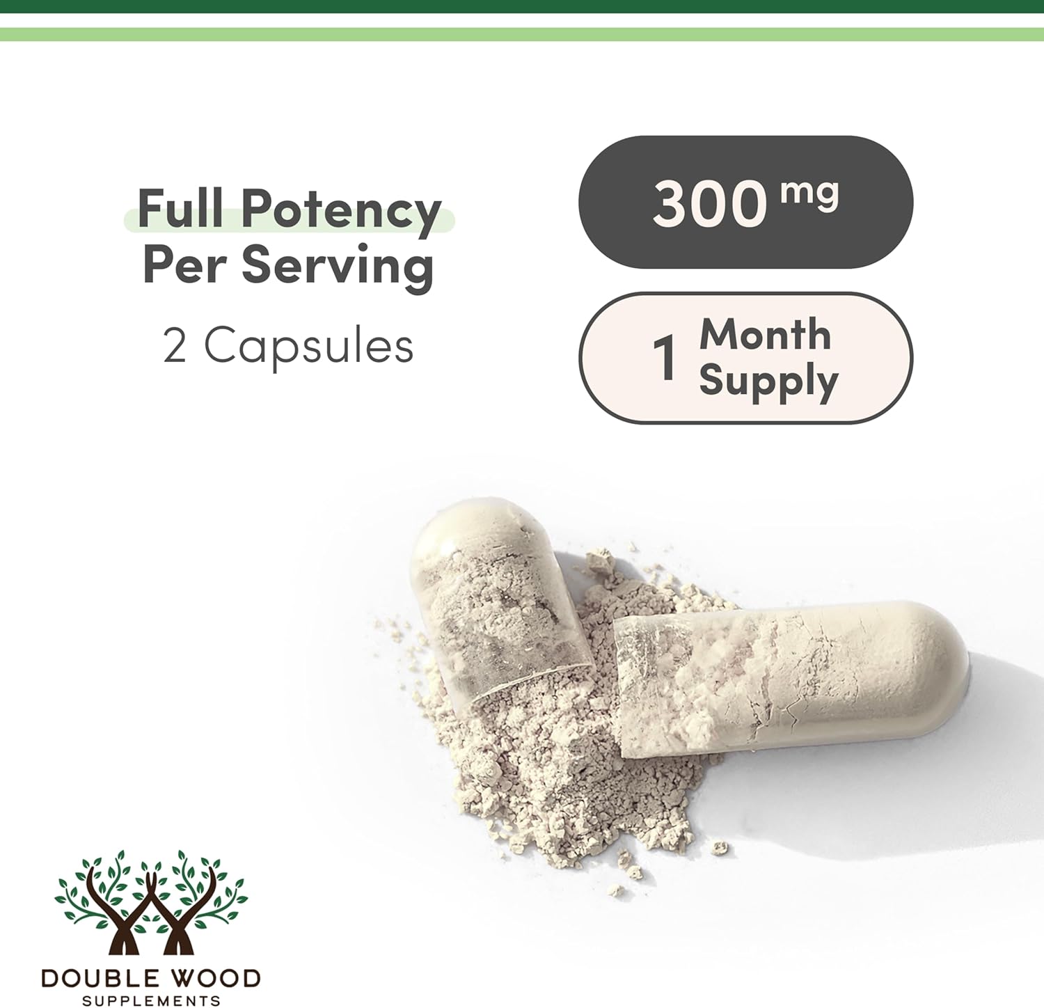 Phosphatidylserine Supplement 300mg Per Serving, 120 Capsules by Double Wood - görsel 3