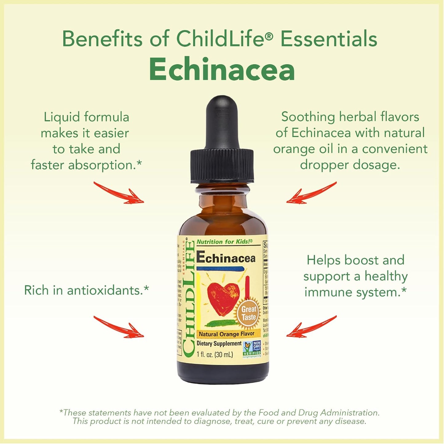 CHILDLIFE ESSENTIALS Immune Support 4-Pack - Bundle of Liquid Vitamins & Minerals for Children, Infants and Toddlers, Includes Vitamin D3, Vitamin C, First Defence, Echinacea - görsel 6