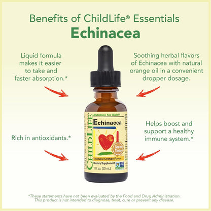 CHILDLIFE ESSENTIALS Immune Support 4-Pack - Bundle of Liquid Vitamins & Minerals for Children, Infants and Toddlers, Includes Vitamin D3, Vitamin C, First Defence, Echinacea