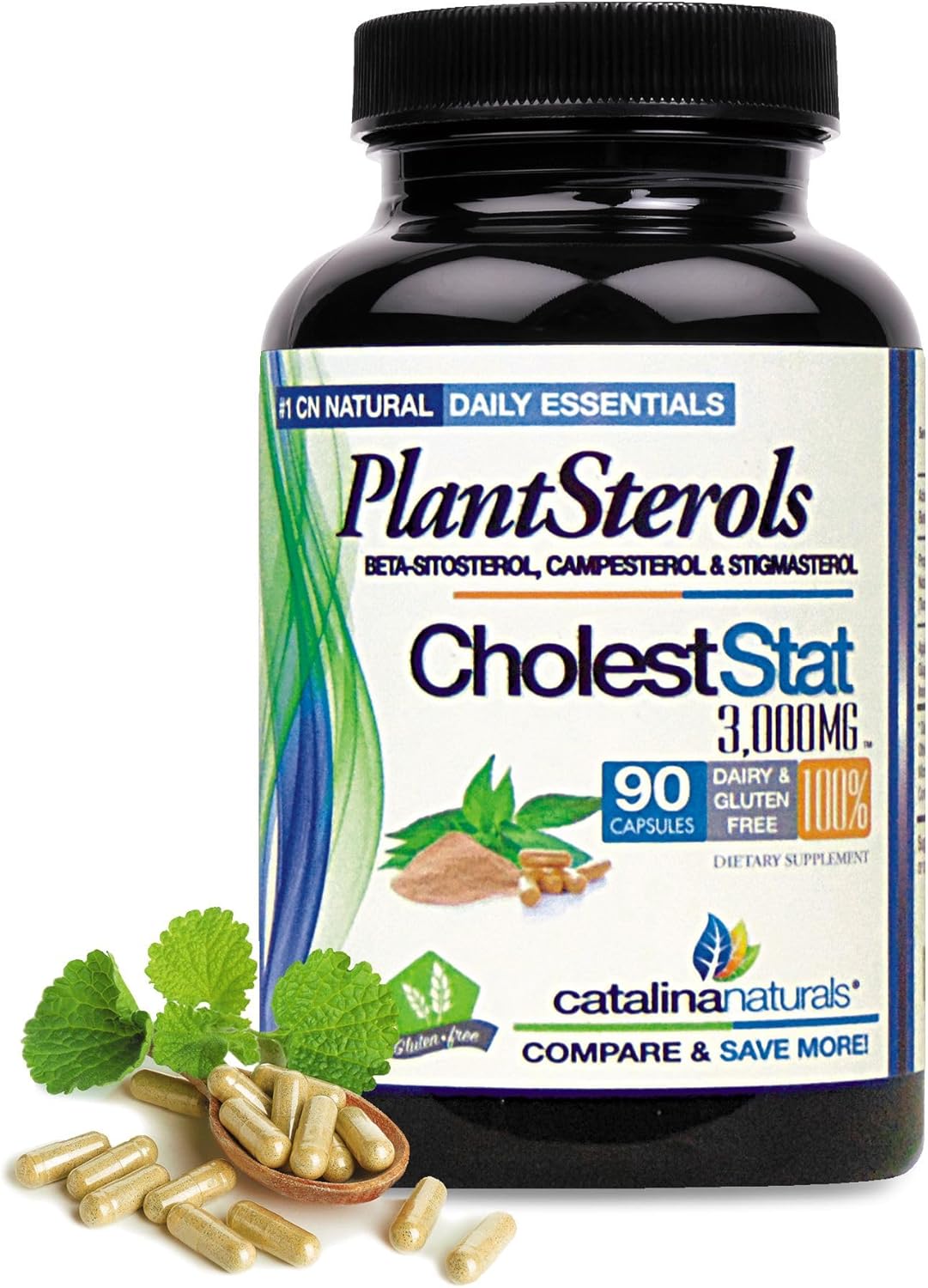 Catalina Naturals Triple Strength PlantSterol Complex - Cholest-Stat - 3000mg - 90 Capsules - görsel 1