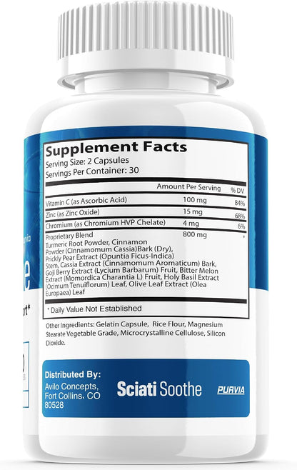 Sciatisoothe Nerve Health Supplement - 3 Pack (180 Capsules)