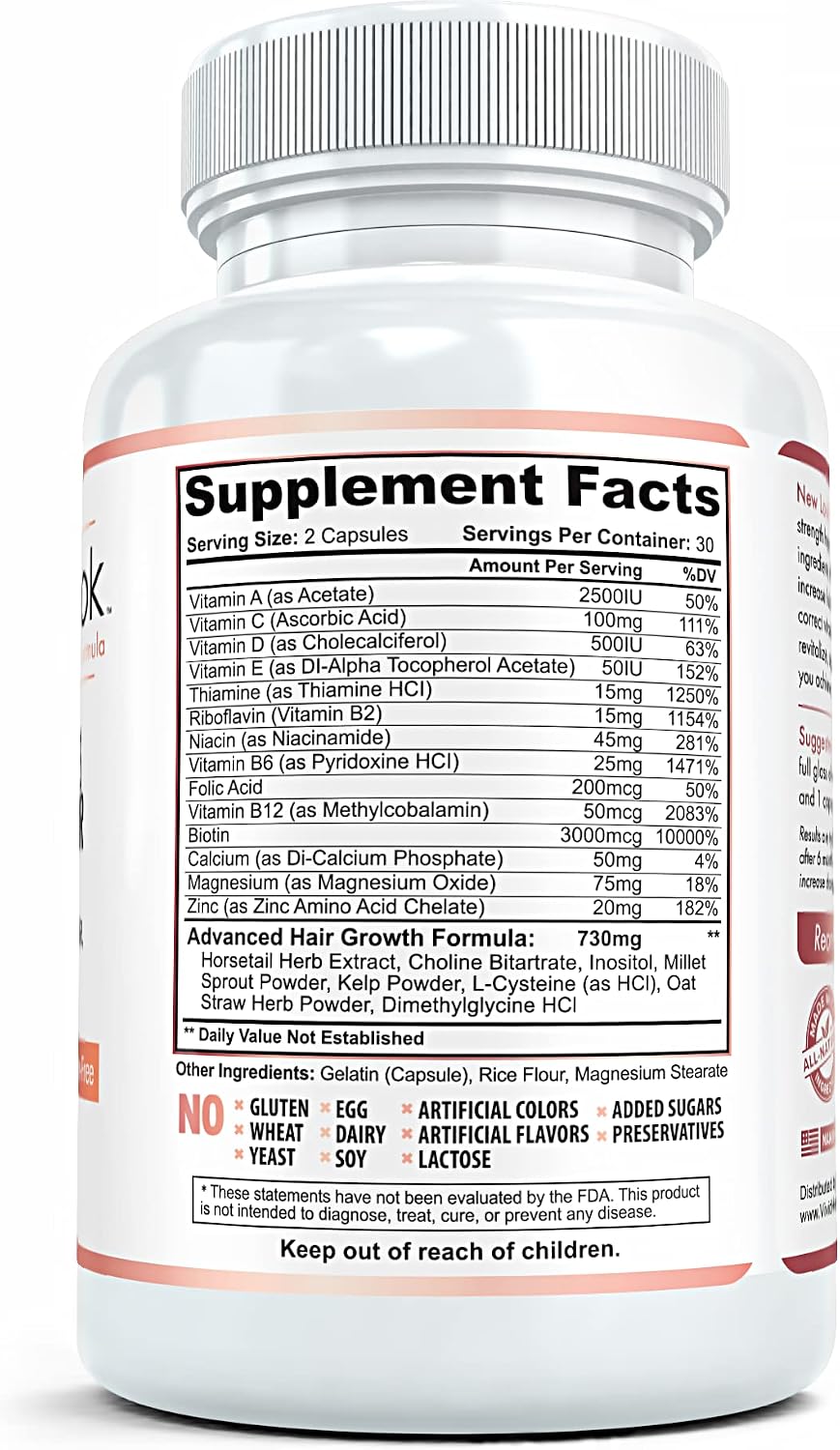 New Look Hair Growth Support Vitamins for Women and Men - görsel 7