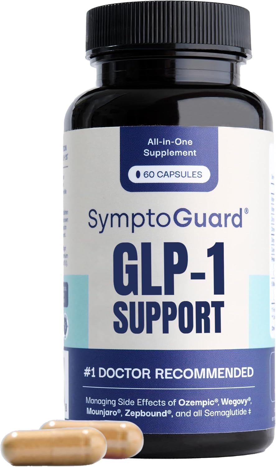 SymptoGuard Natural GLP-1 Supplement Support – 60 Capsules - görsel 1