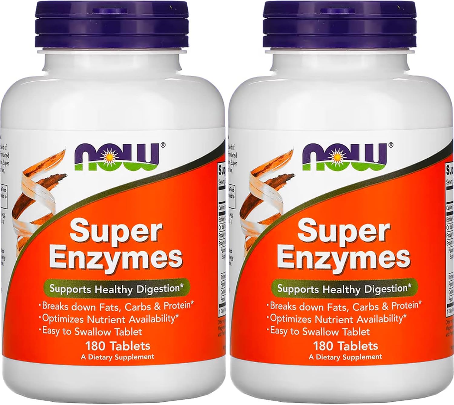 NOW Foods Super Enzymes, 180 Tablets - görsel 1