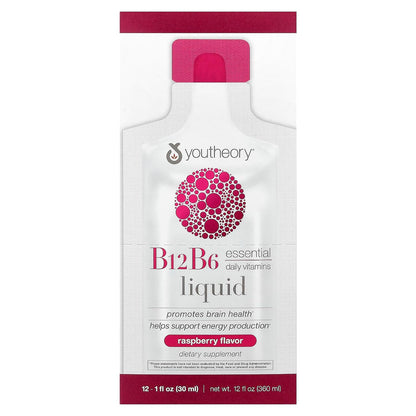 Vitamin B12 B6 Liquid Supplement - 12 Pack