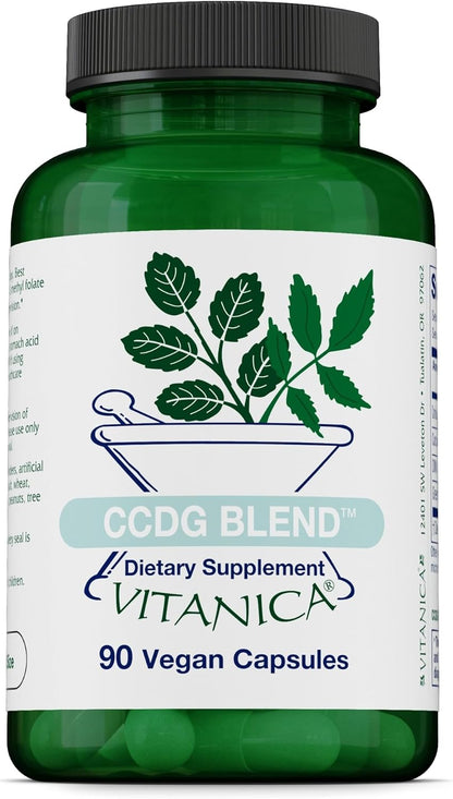 Vitanica CCDG Blend - Immune Support Food Supplement with Green Tea & Turmeric - DIM with Turkey Tail Mushroom - 90 Capsules