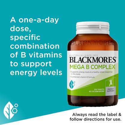 Blackmores Mega B Complex 200 Tablets