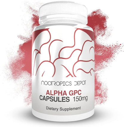 Nootropics Depot Alpha GPC Capsules (150mg, 180 Count)