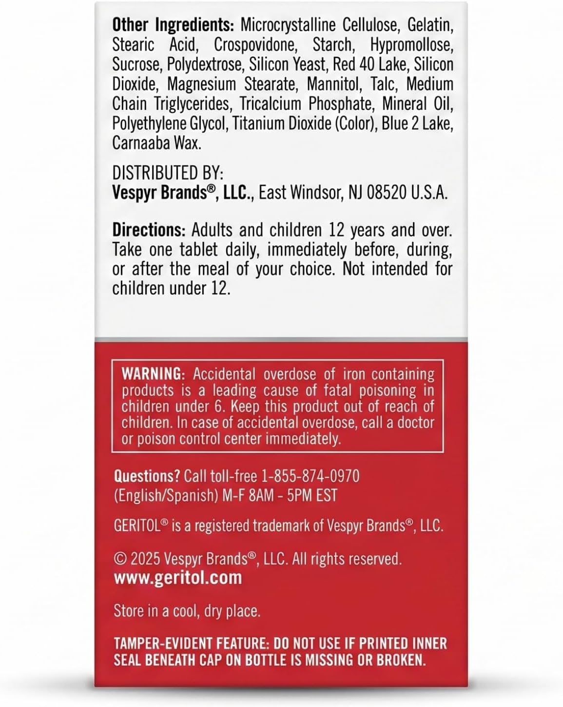 Geritol Complete Tablets, 100 Tablets (Pack of 3) - görsel 6