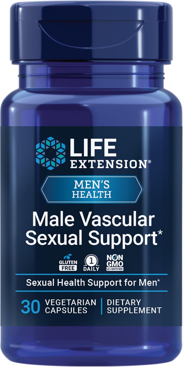 Life Extension Male Vascular Sexual Support – Black Ginger (Kaempferia parviflora) – 30 Capsules - görsel 1