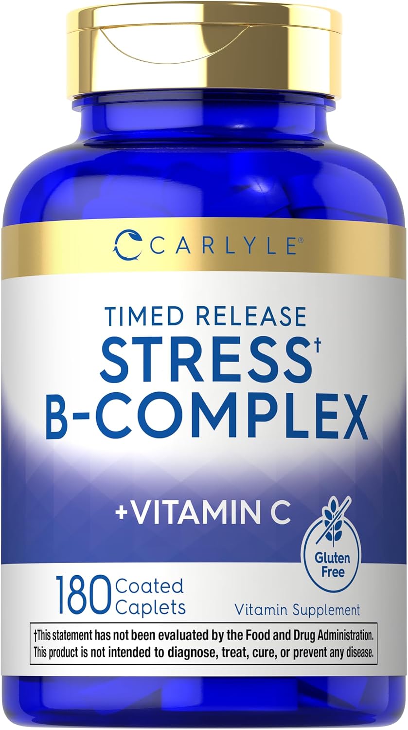 Carlyle Stress B Complex with Vitamin C, 180 Tablets - görsel 1