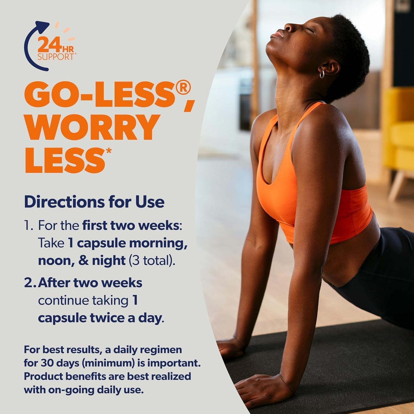 AZO Bladder Control with Go-Less Daily Food Supplement - 54 Capsules - görsel 3