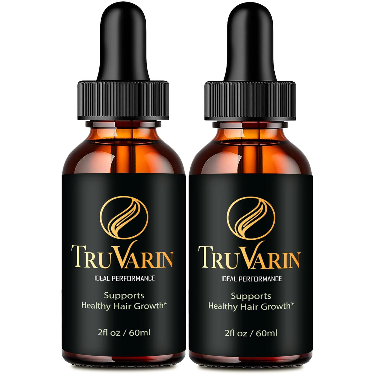 TruVarin Drops - Official Advanced Formula Supplement - Natural Liquid for Hair Growth and Scalp Health (2 Pack) - görsel 1