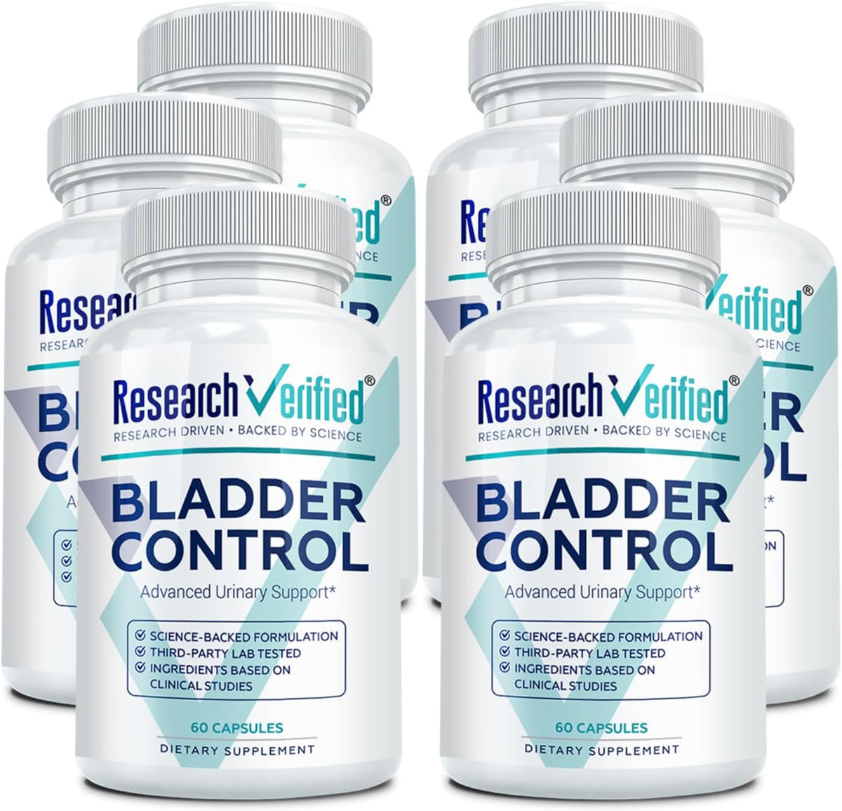 Research Verified Bladder Control - Leakage and Urgency - Pumpkin Seed, Soya Isoflavones, Thiamine - 60 Vegan Capsules - görsel 9
