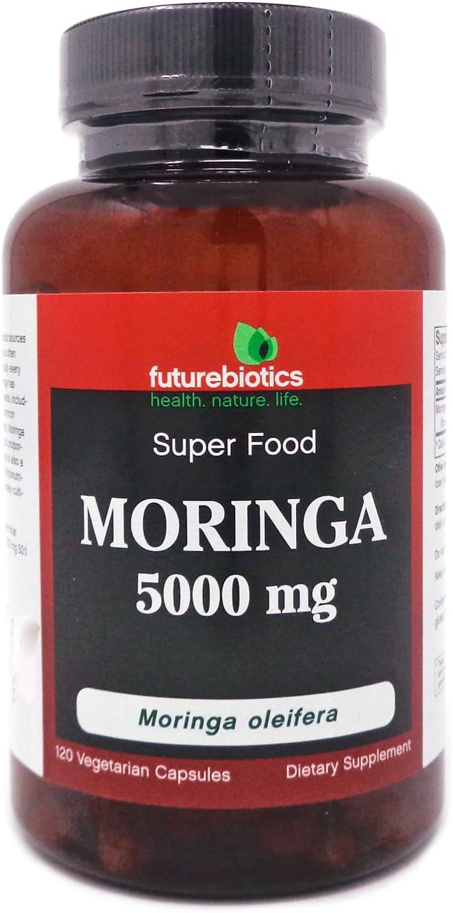 Futurebiotics Moringa 5000mg - 120 Vegetable Capsules - görsel 1