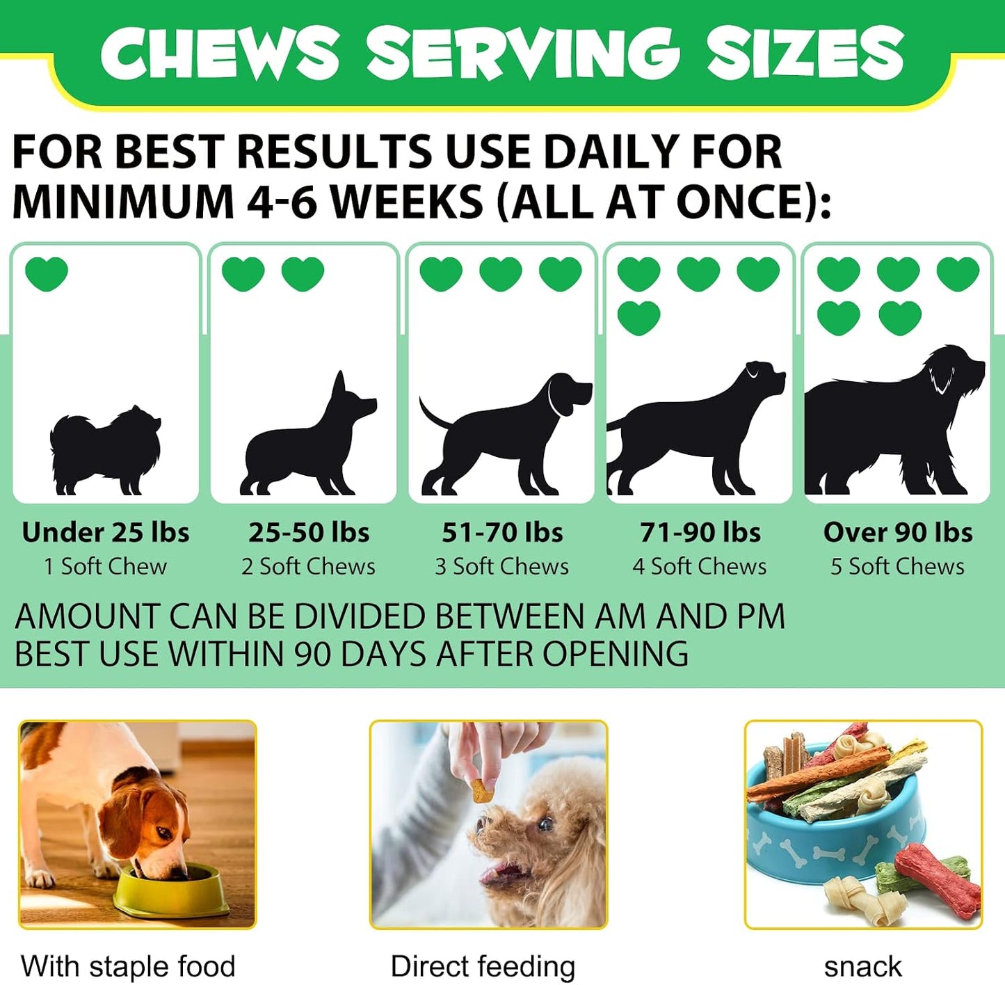 Oimmal Probiotics for Dogs Digestive Health - 120 Soft Chews with Omega-3 & 6, Vitamins, Digestive Enzymes - görsel 6