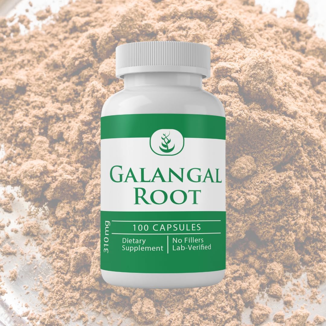 PURE ORIGINAL INGREDIENTS Galangal Root Capsules (100 Capsules) - Single Ingredient, No Additives, Lab Tested - görsel 5