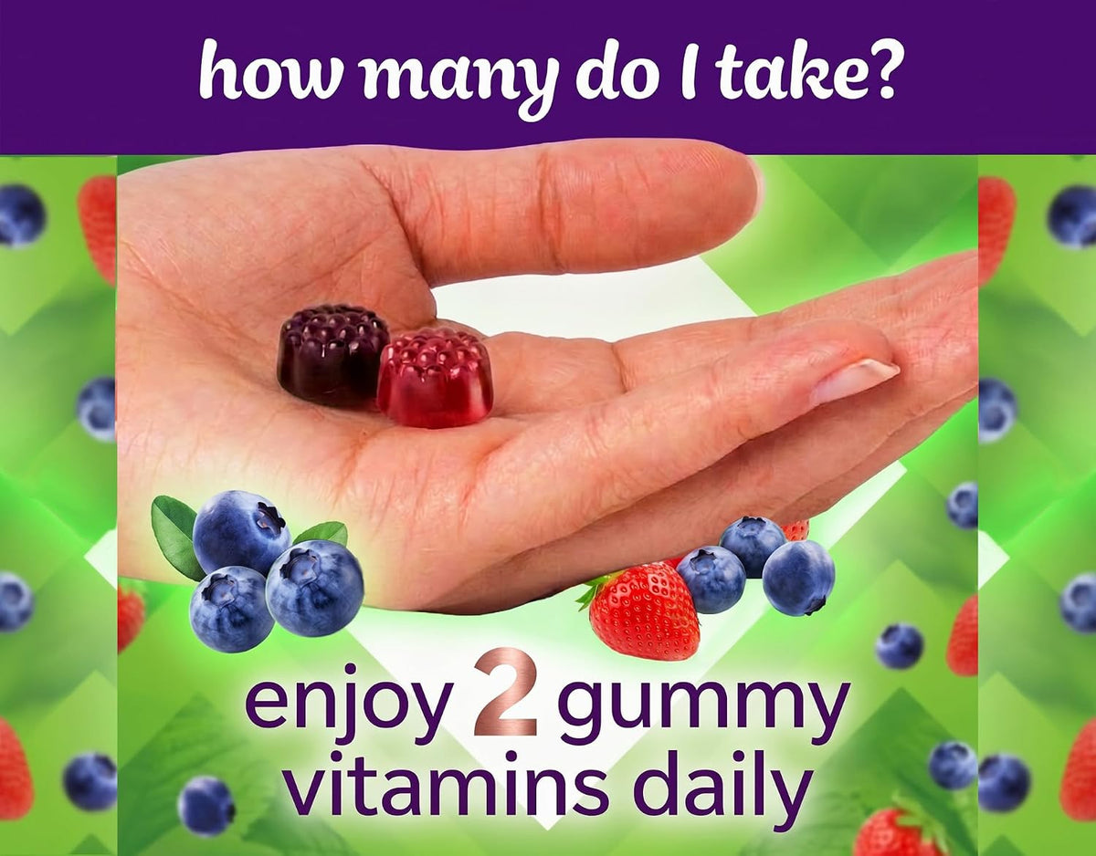 Vitafusion Women's Gummy Vitamins, 70 Count - Berry Flavour (Gluten & Dairy-free) - görsel 6